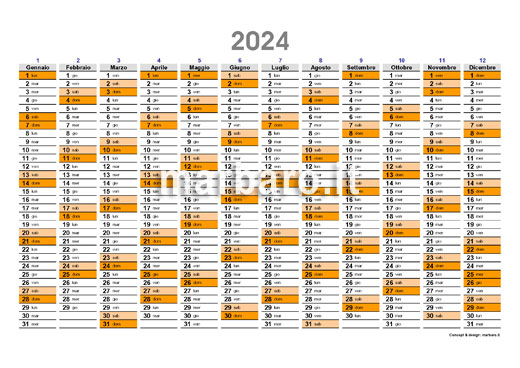 Planner da Scrivania 2024