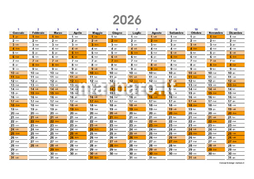 Planner 2026 da stampare