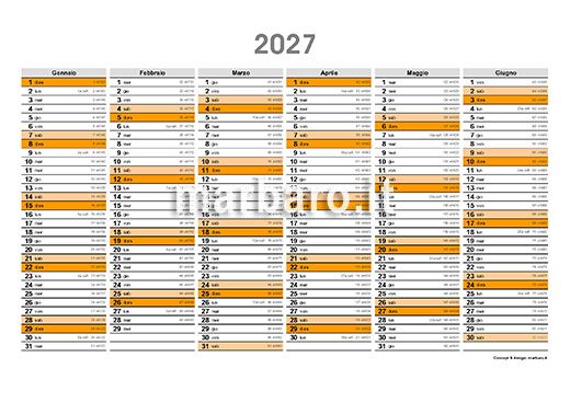 Planner 2027 stampabile con numeri settimane e conteggio giorni Planner 2027 stampabile con numeri settimane e conteggio giorni