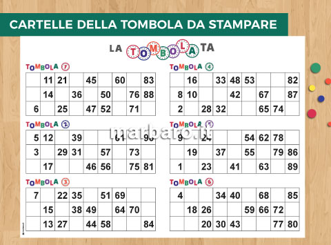 Cartelle Tombola Da Scaricare Gratis Xzyx Usman48 Info