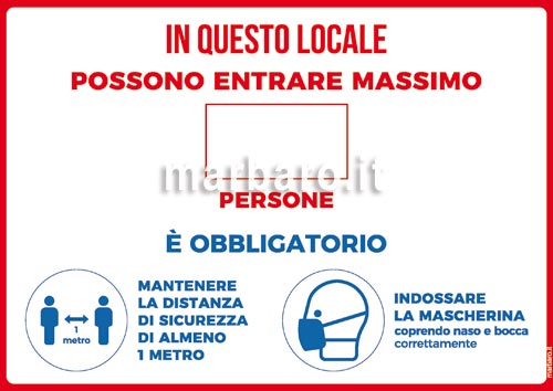 Cartelli da esporre per Covid-19 nei ristoranti da stampare con nuove regole Ottobre 2020