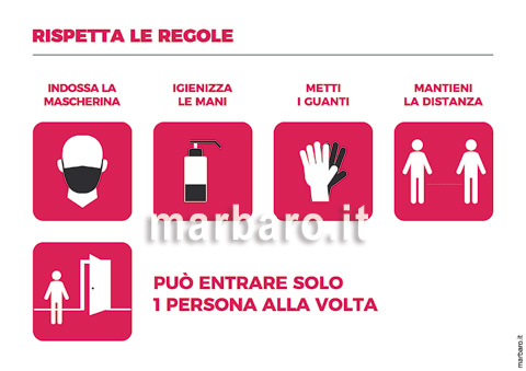 Cartelli da esporre per Covid-19 in negozi