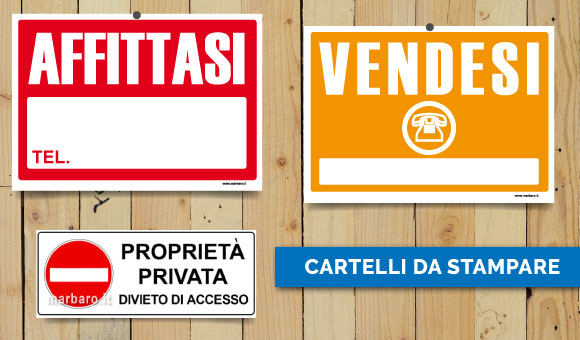 Cartelli da stampare