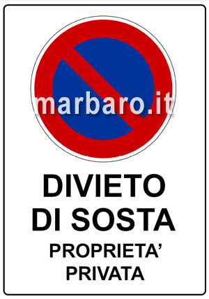Cartelli di Divieto di Sosta da stampare