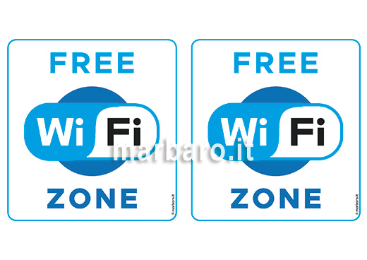 Cartello Free WiFi Zone