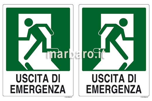 Cartello 'Uscita Di Emergenza – Tenere Libero Il Passaggio' In PVC, 20x30 Cm, Resistente Agli Agenti Atmosferici, Made In Germany