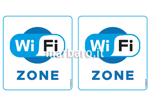 Cartello WiFi Zone da stampare 