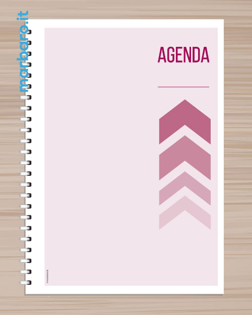 Copertina stampabile per agenda giornaliera