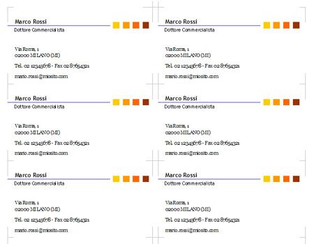 Creare Biglietti Da Visita Gratis Biglietti Da Visita Gratis Con Excel