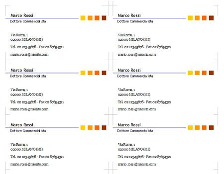 Biglietti Da Visita Su Cartoncino Liscio Bianco O Avorio