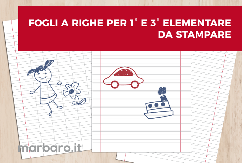 Foglio A Righe Da Stampare Per 1 O 2 E Per 3 Elementare