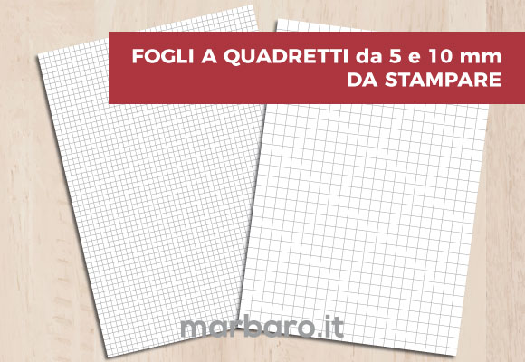 Foglio A Quadretti Da Stampare Gratis Da 10 E 5 Mm In A3