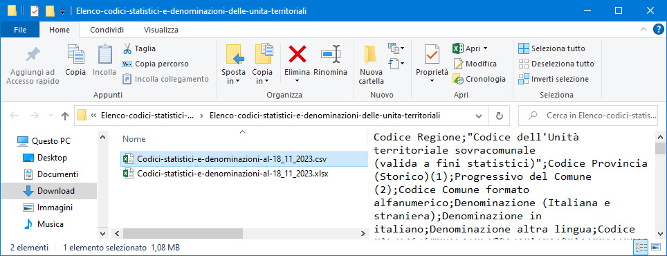 Come aprire e importare un file CSV in Excel in modo corretto