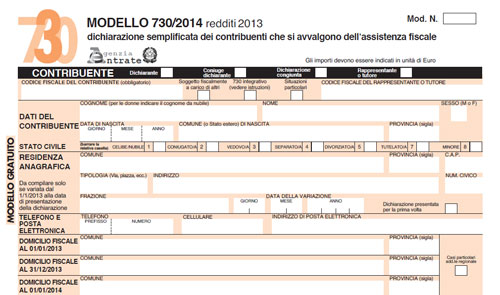 Download Modello 730 2014
