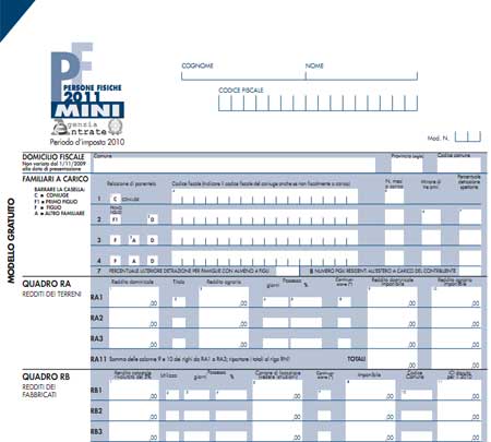 Download Modello Unico 2011