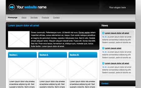 modello pagina XHTML gratis