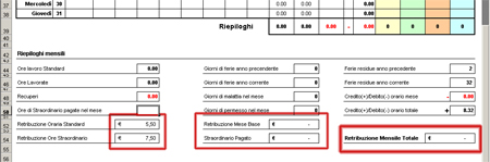 Calcolo Della Busta Paga Da Orario Di Lavoro In Excel