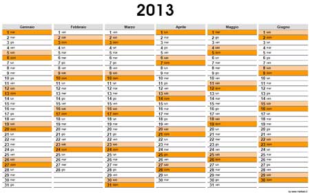 Planner 2012 semestrale