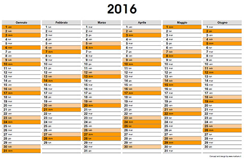 Planner 2016 semestrale
