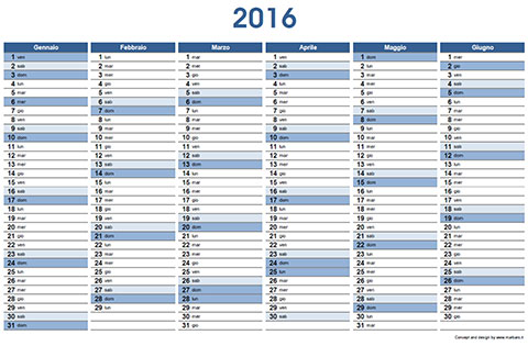Planner 2016 su 2 pagine
