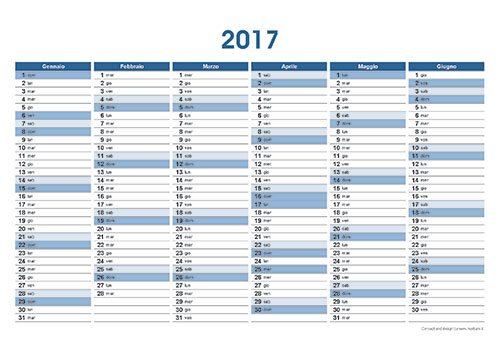 Planner 2017 su 2 pagine