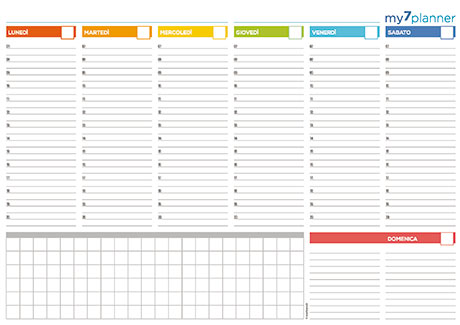 Planner Settimanale Da Stampare