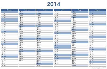 Planner 2014 su 2 pagine