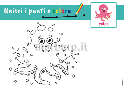 Tovaglietta americana con disegni da colorare e stampare