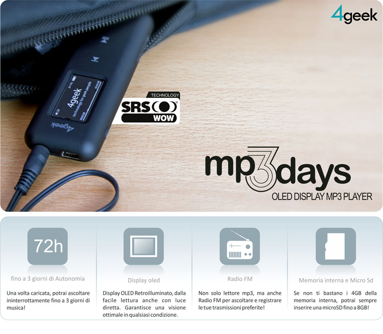 Lettore MP3 player MP3 radio