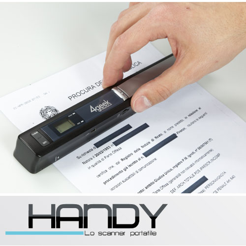 Scanner portatile a batteria