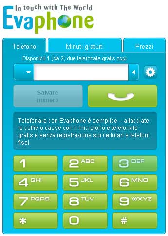 Telefonare gratis da internet