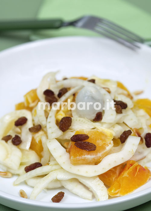 Insalata di finocchio e arancia